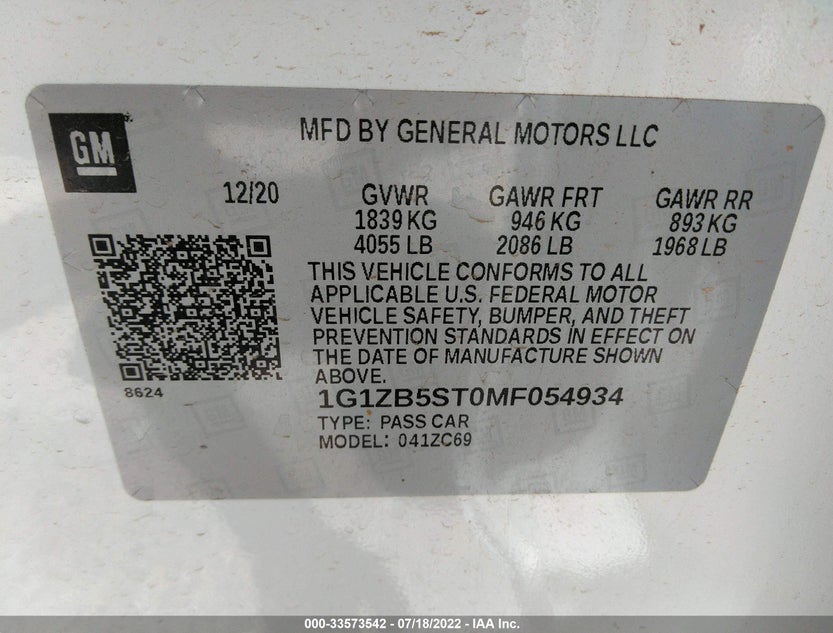 1G1ZB5ST0MF054934