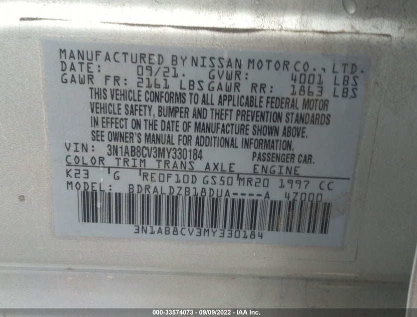 3N1AB8CV3MY330184