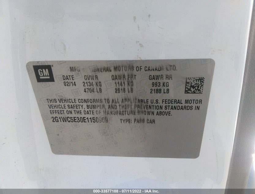 2G1WC5E30E1150969