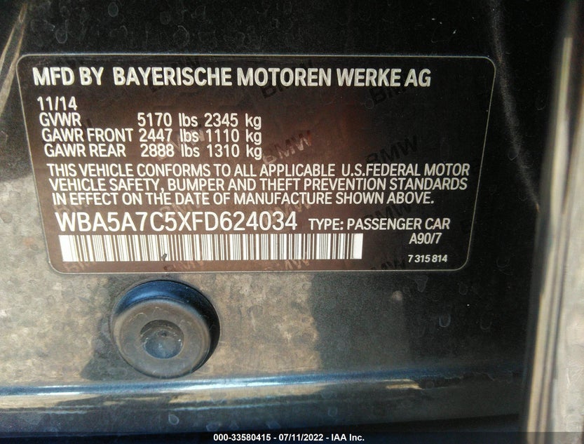 WBA5A7C5XFD624034