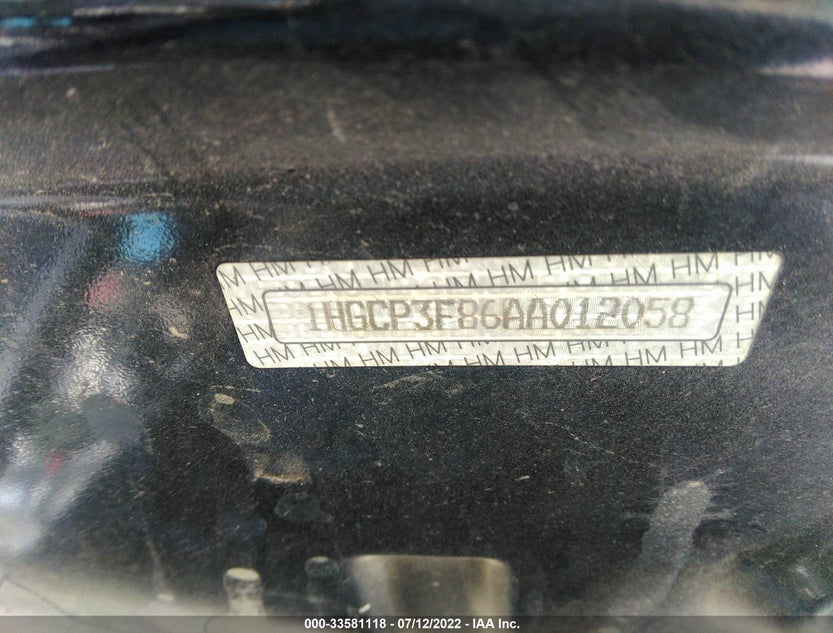 1HGCP3F86AA012058