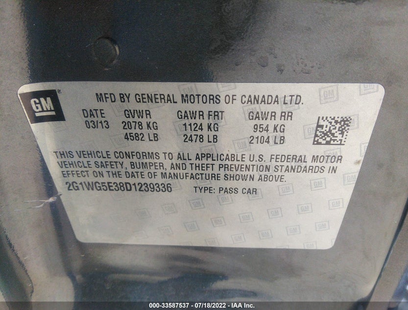 2G1WG5E38D1239336