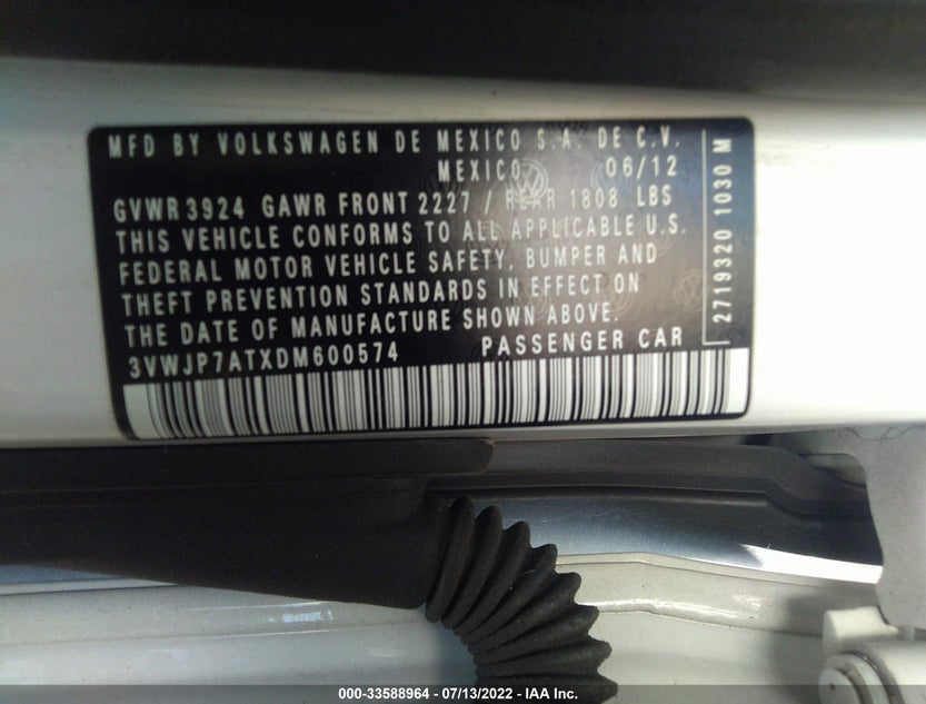 3VWJP7ATXDM600574