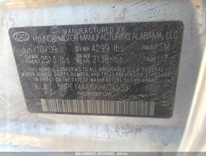 5NPET4AC6AH604539