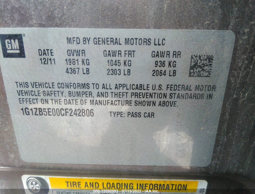 1G1ZB5E00CF242806