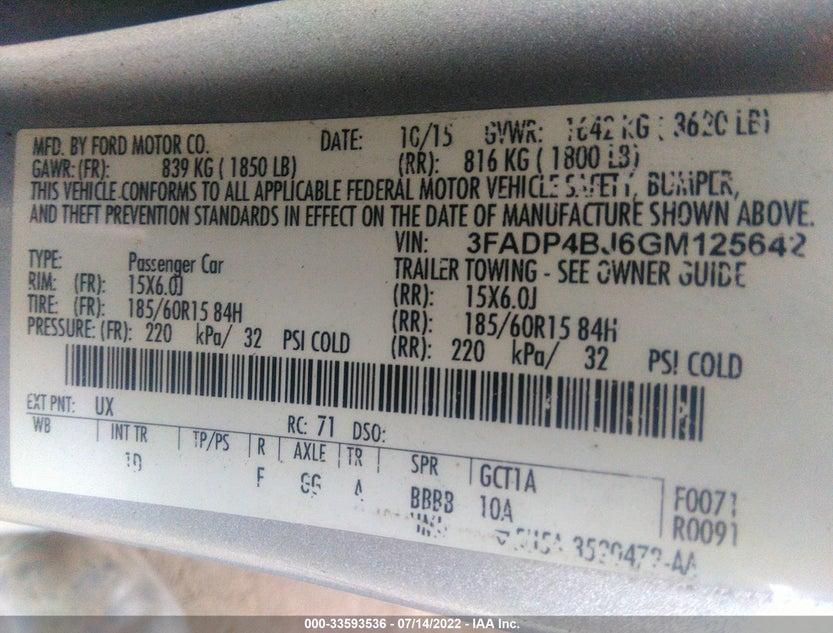 3FADP4BJ6GM125642
