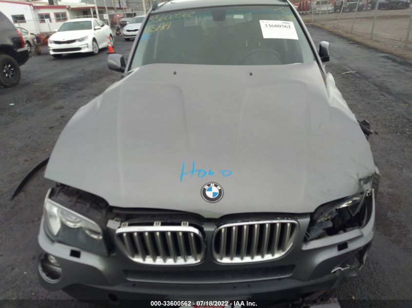2009 BMW X3 xDrive30I VIN: WBXPC93429WJ25944 Lot: 33600562