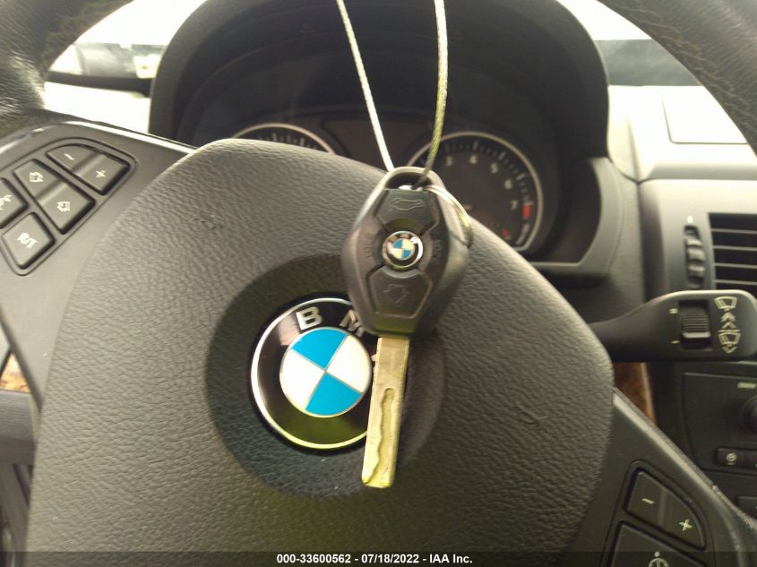 2009 BMW X3 xDrive30I VIN: WBXPC93429WJ25944 Lot: 33600562