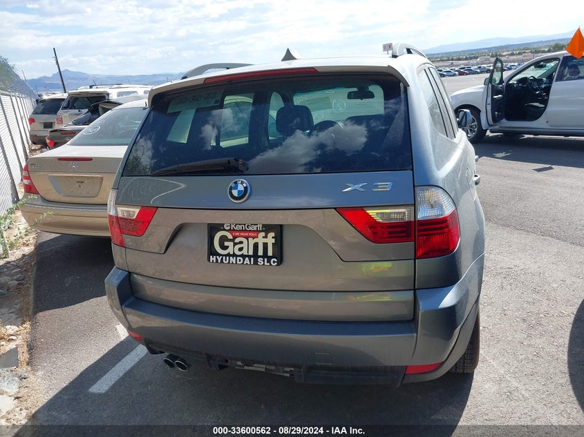2009 BMW X3 xDrive30I VIN: WBXPC93429WJ25944 Lot: 33600562