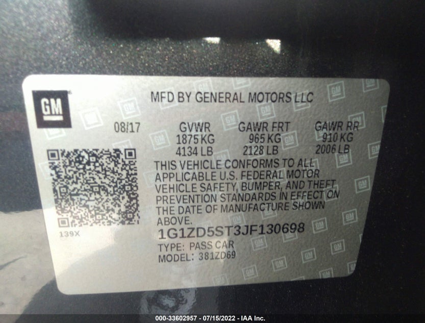 1G1ZD5ST3JF130698