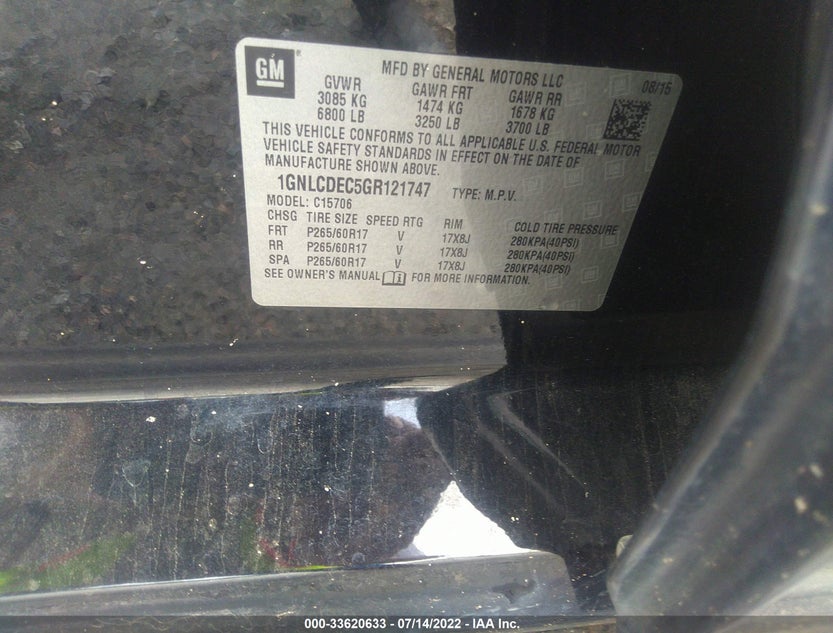 1GNLCDEC5GR121747