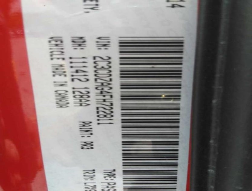 2C3CDZAG4FH722811