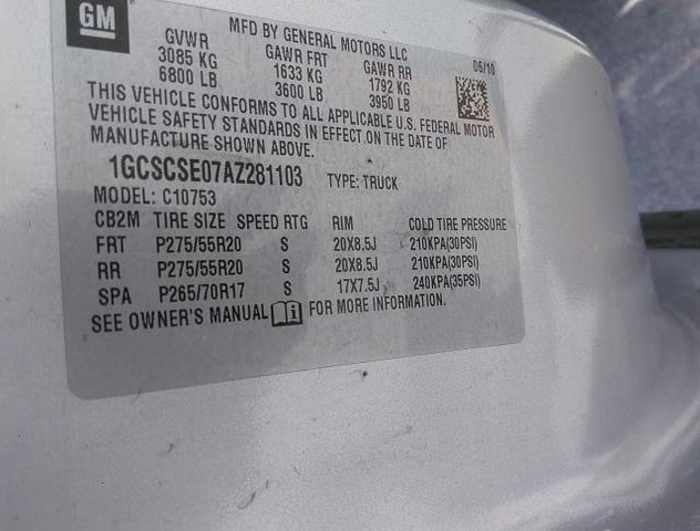 1GCSCSE07AZ281103