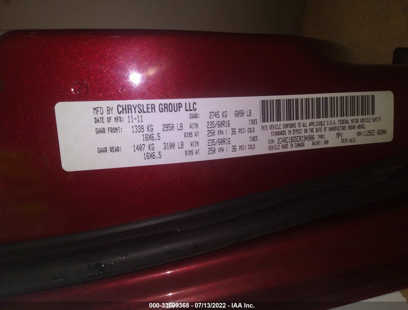 2C4RC1BG5CR194906