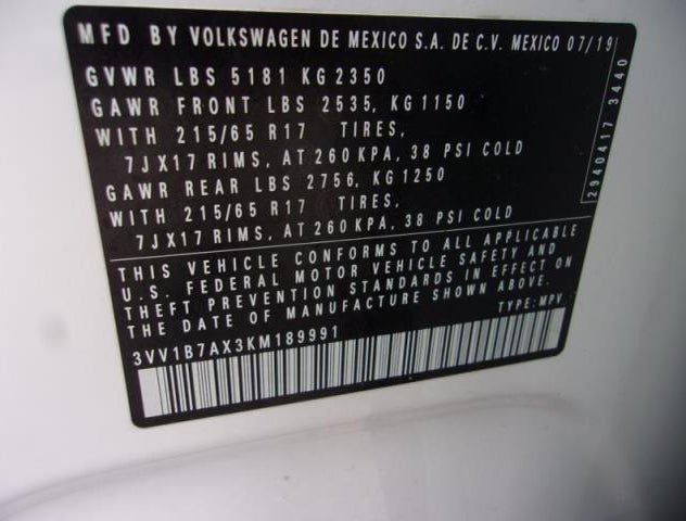 3VV1B7AX3KM189991