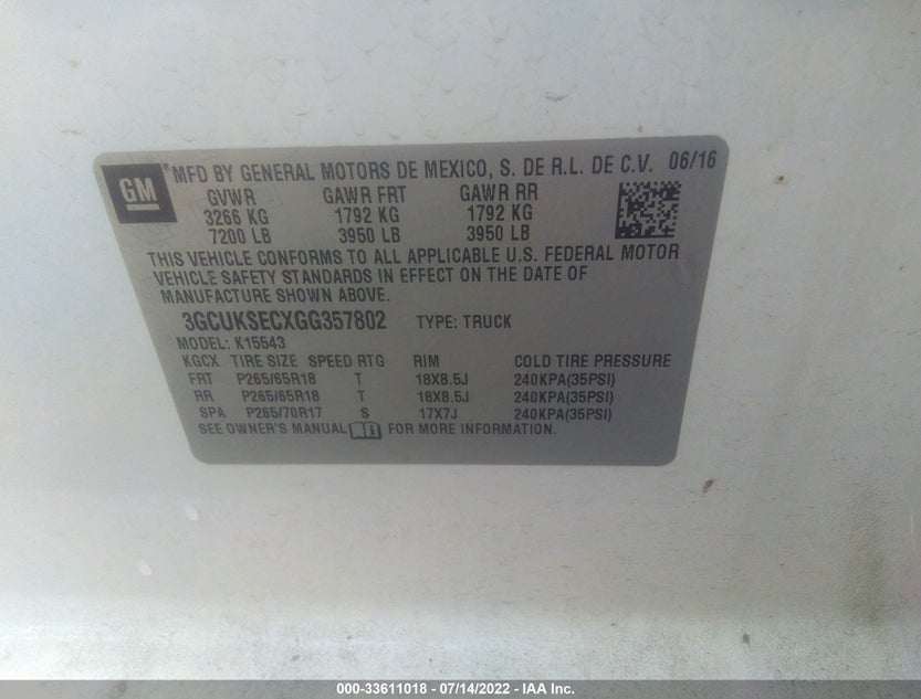 3GCUKSECXGG357802