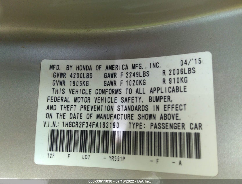 1HGCR2F34FA163190