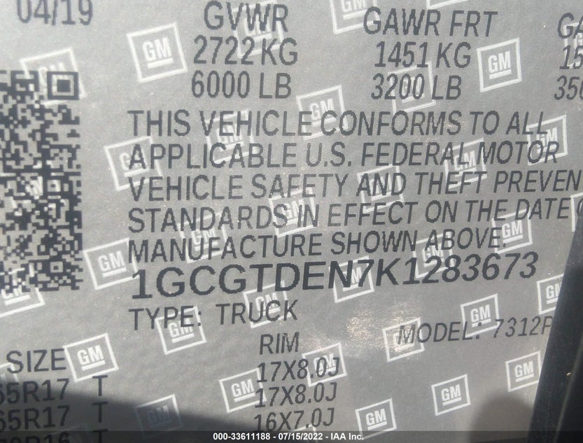 1GCGTDEN7K1283673