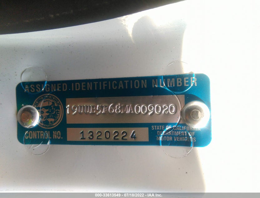 19UUB5F68MA009020
