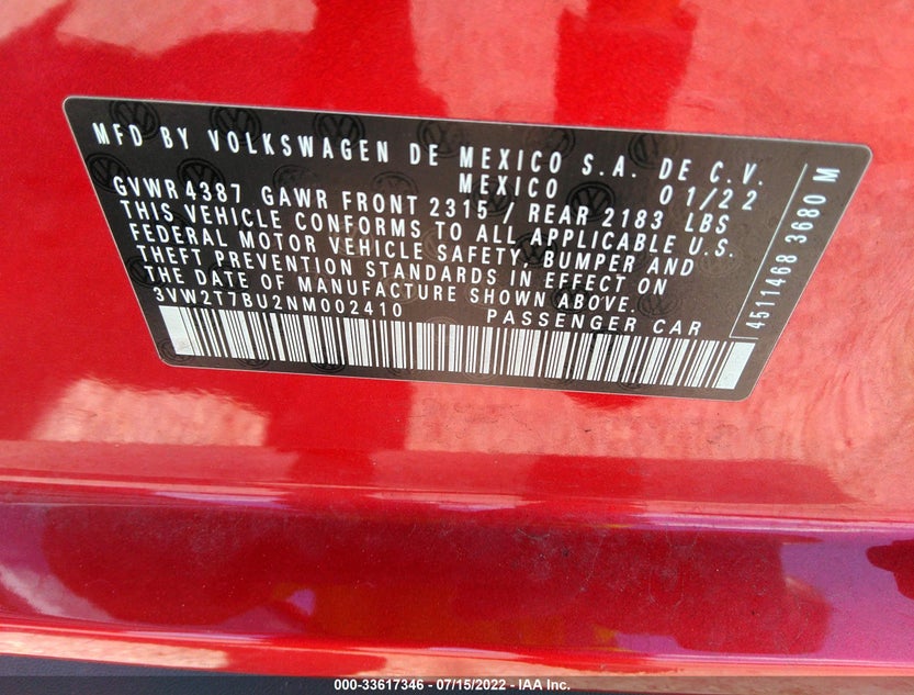 3VW2T7BU2NM002410