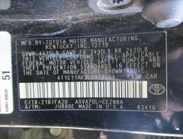 4T1C11AK2LU918664