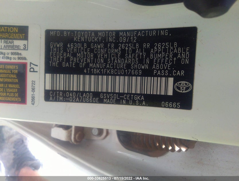 4T1BK1FK8CU017669
