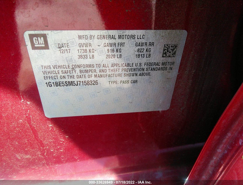 1G1BE5SM5J7158326