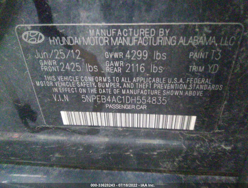 5NPEB4AC1DH554835