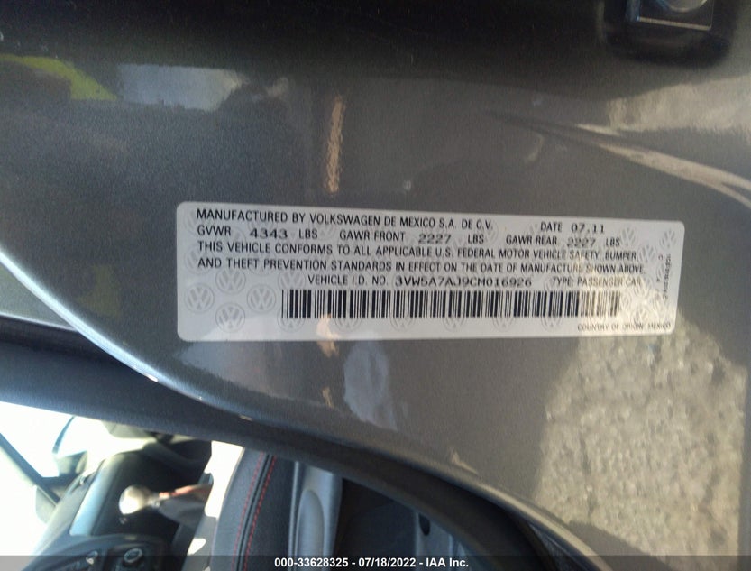 3VW5A7AJ9CM016926