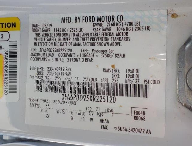3FA6P0D95KR225120
