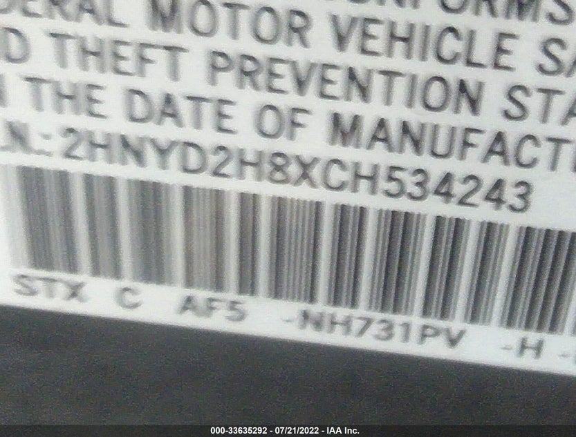 2HNYD2H8XCH534243