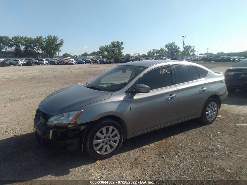 2014 Nissan Sentra Sv VIN: 3N1AB7AP2EY255641 Lot: 33644562