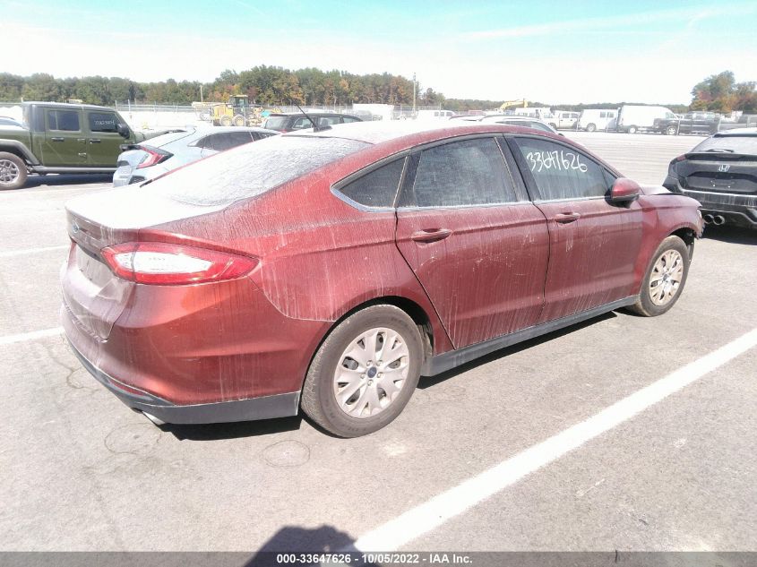 2014 Ford Fusion S VIN: 3FA6P0G7XER266700 Lot: 33647626