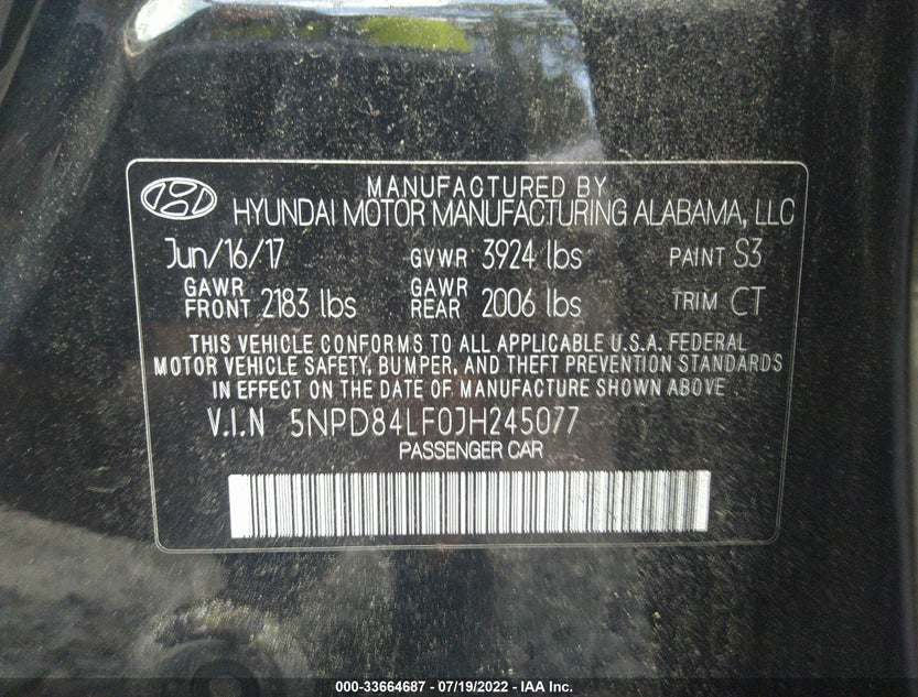 5NPD84LF0JH245077
