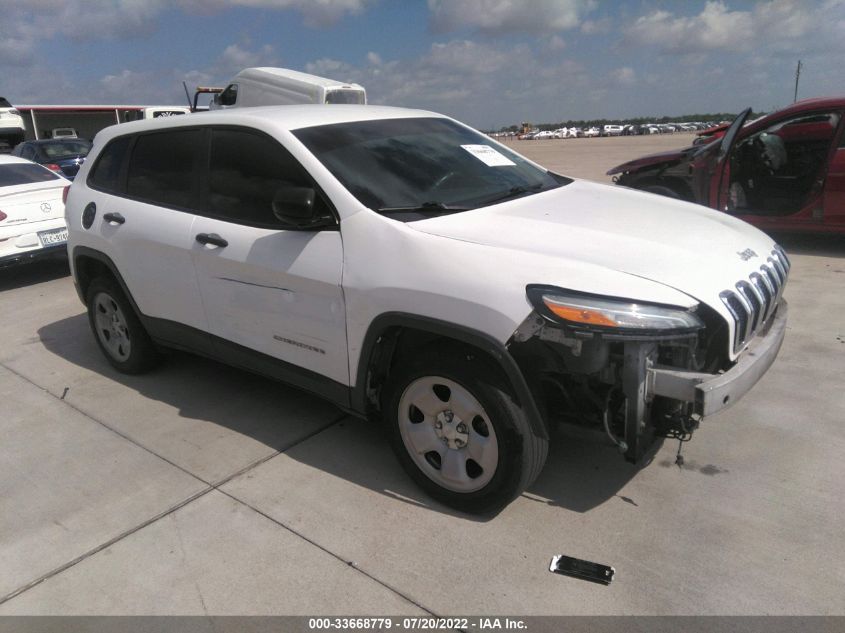 2016 Jeep Cherokee Sport VIN: 1C4PJLAB9GW230852 Lot: 33668779