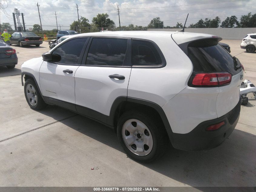 2016 Jeep Cherokee Sport VIN: 1C4PJLAB9GW230852 Lot: 33668779