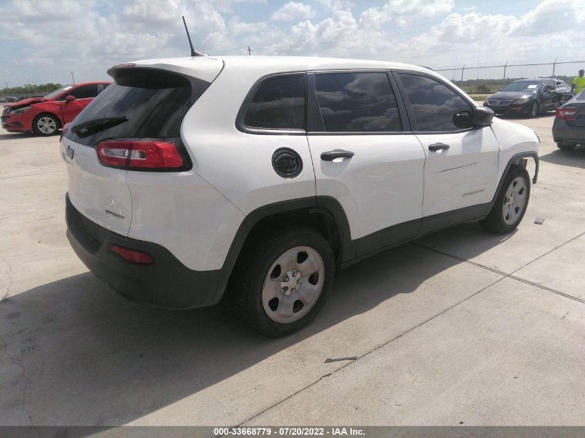 2016 Jeep Cherokee Sport VIN: 1C4PJLAB9GW230852 Lot: 33668779