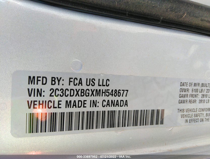 2C3CDXBGXMH548677