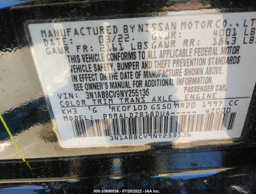 3N1AB8CV9NY255136