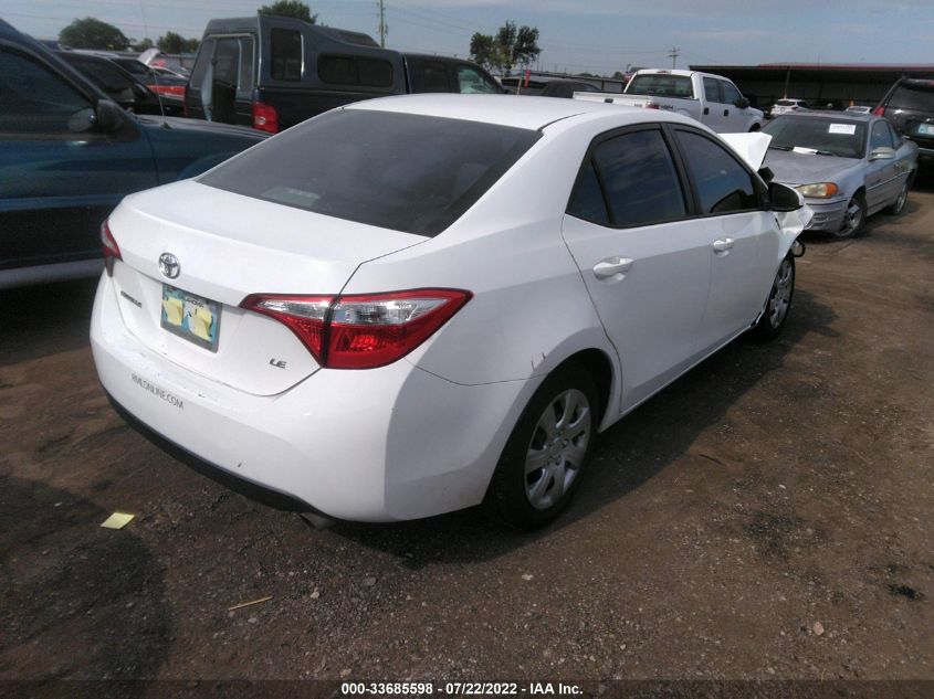 5YFBURHE3GP439887 2016 Toyota Corolla Le