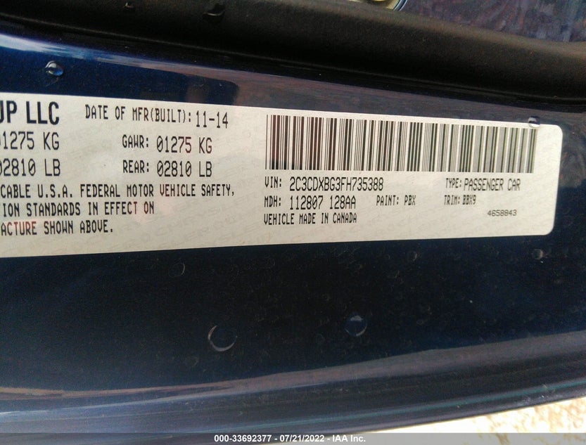 2C3CDXBG3FH735388