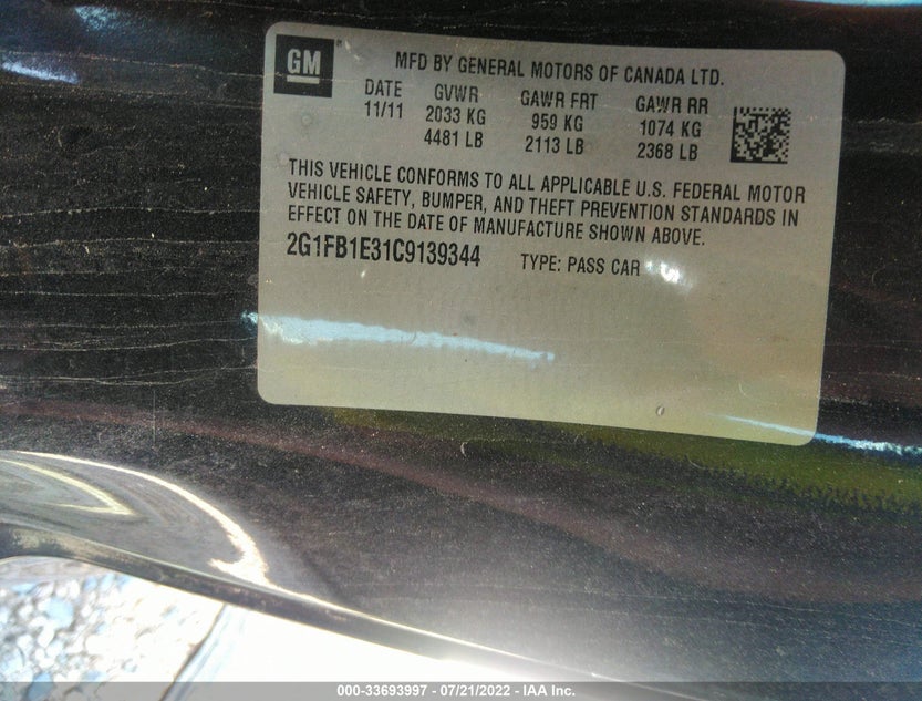 2G1FB1E31C9139344