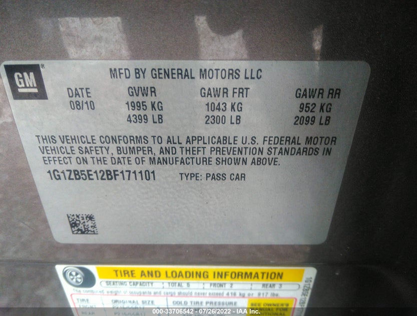 1G1ZB5E12BF171101
