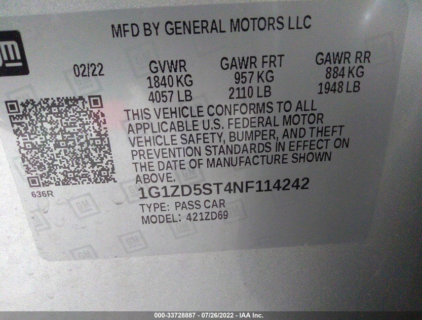 1G1ZD5ST4NF114242
