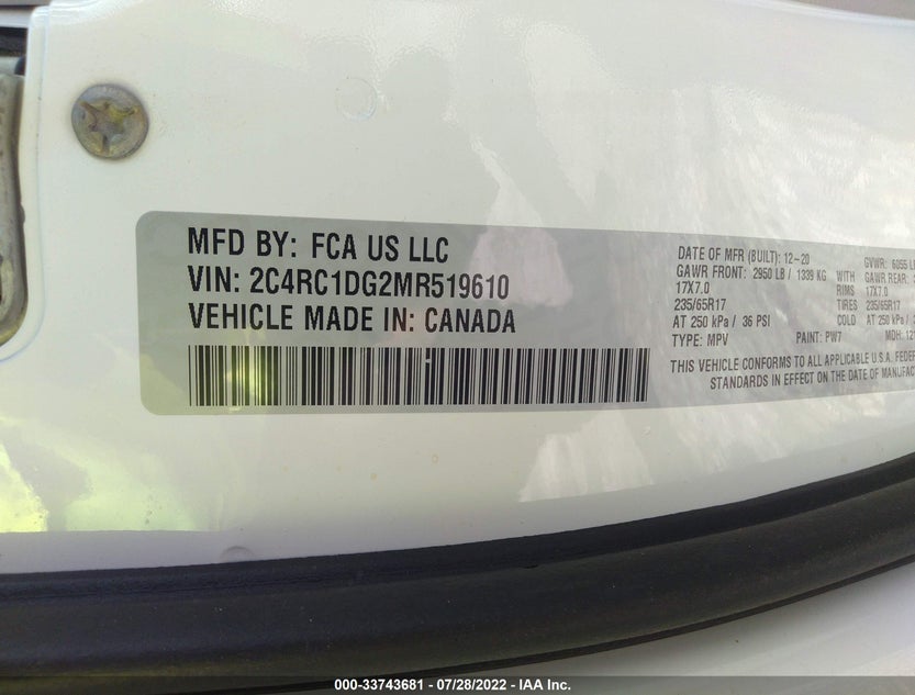 2C4RC1DG2MR519610