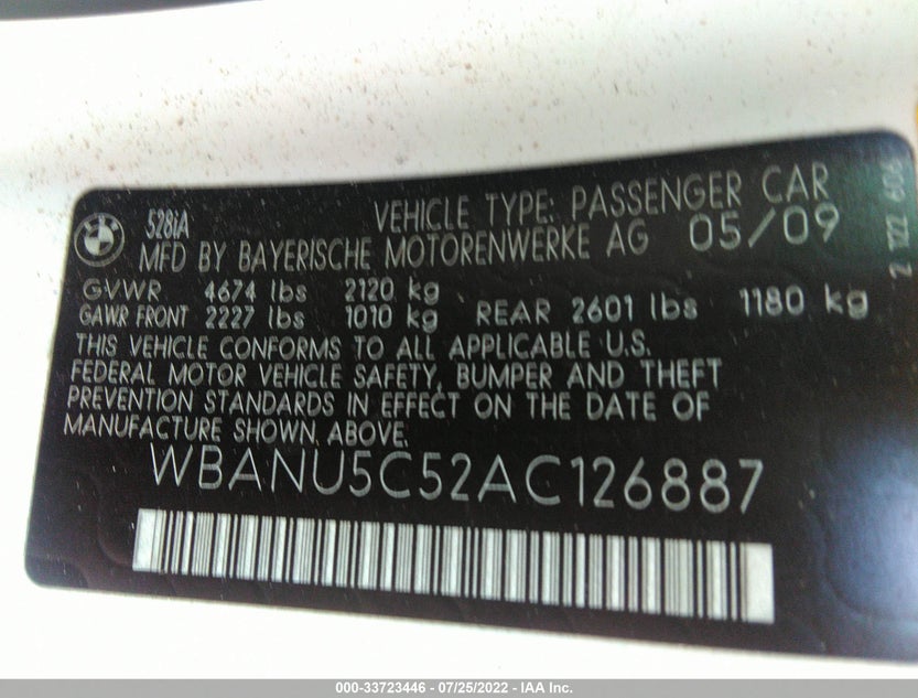 WBANU5C52AC126887