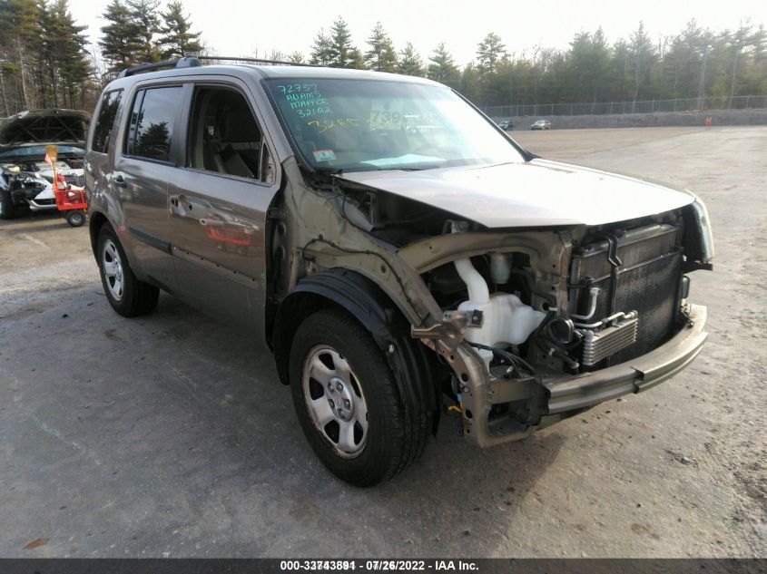 2010 Honda Pilot Lx VIN: 5FNYF3H22AB013845 Lot: 33743891