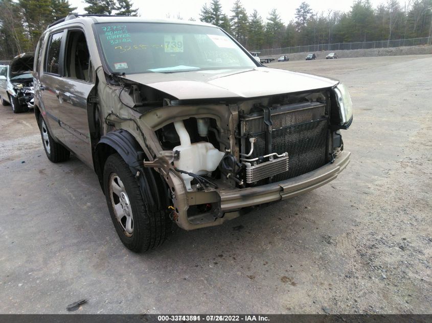 2010 Honda Pilot Lx VIN: 5FNYF3H22AB013845 Lot: 33743891