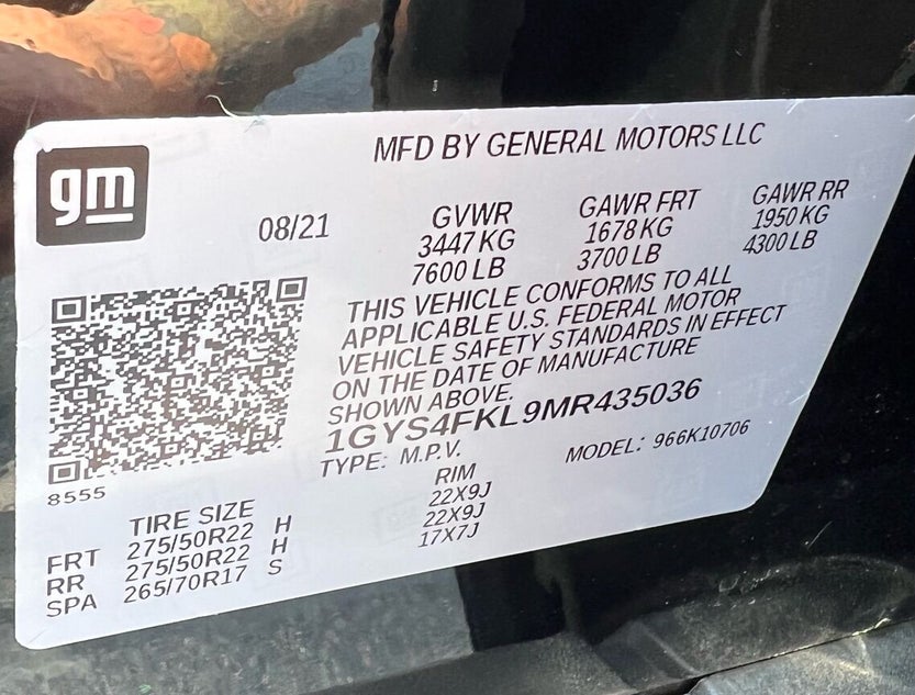 1GYS4FKL9MR435036