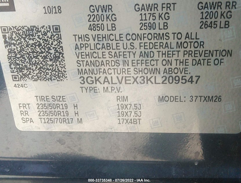 3GKALVEX3KL209547